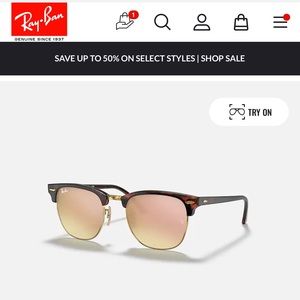 CLUBMASTER FLASH LENSES GRADIENT Ray Ban RB3016 990/7O 51-